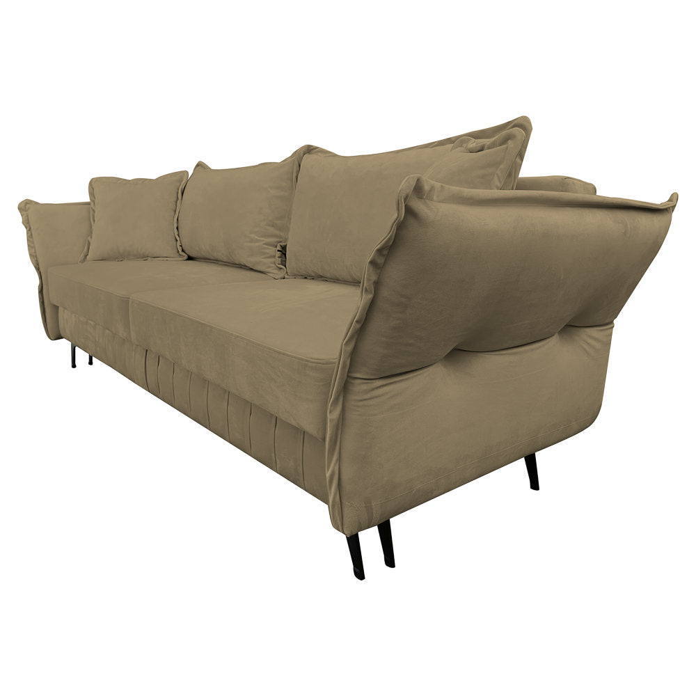 Canapea extensibilă MARGO din catefiea, cu ladă de depozitare, 240x90x82 cm