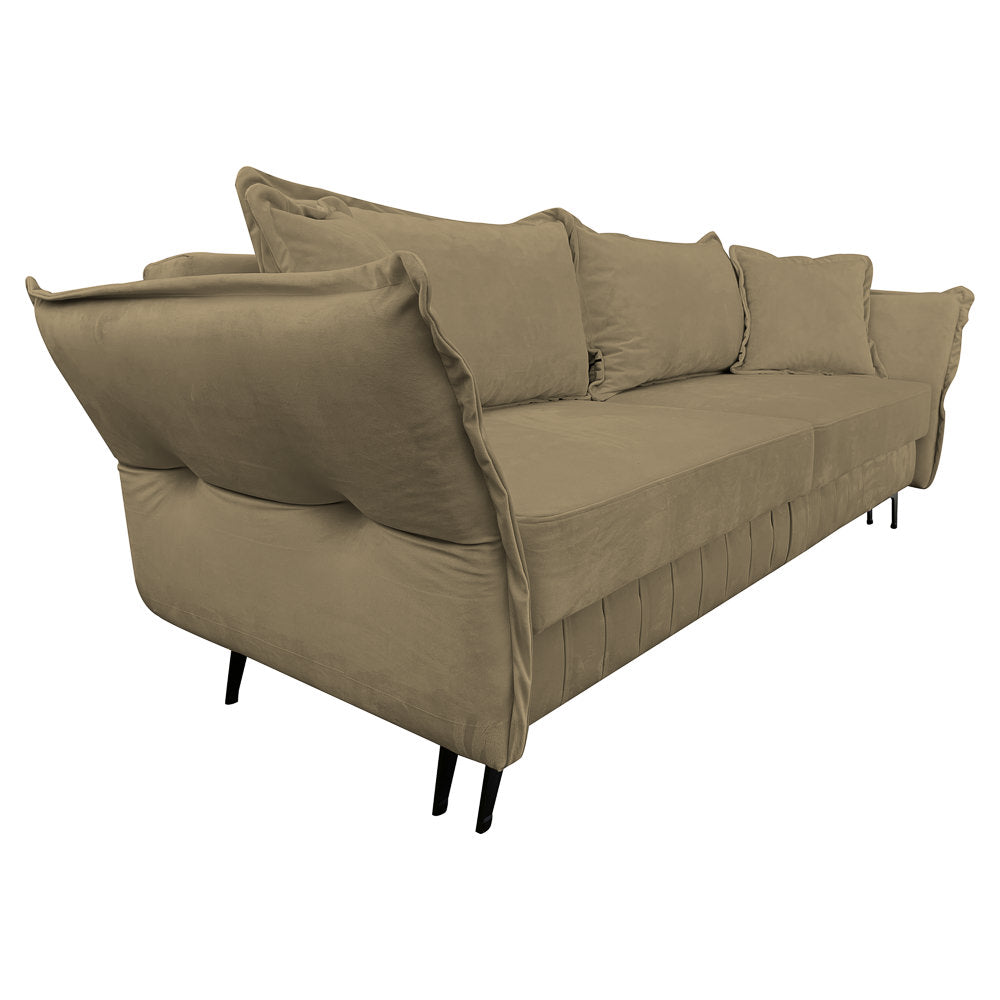 Canapea extensibilă MARGO din catefiea, cu ladă de depozitare, 240x90x82 cm