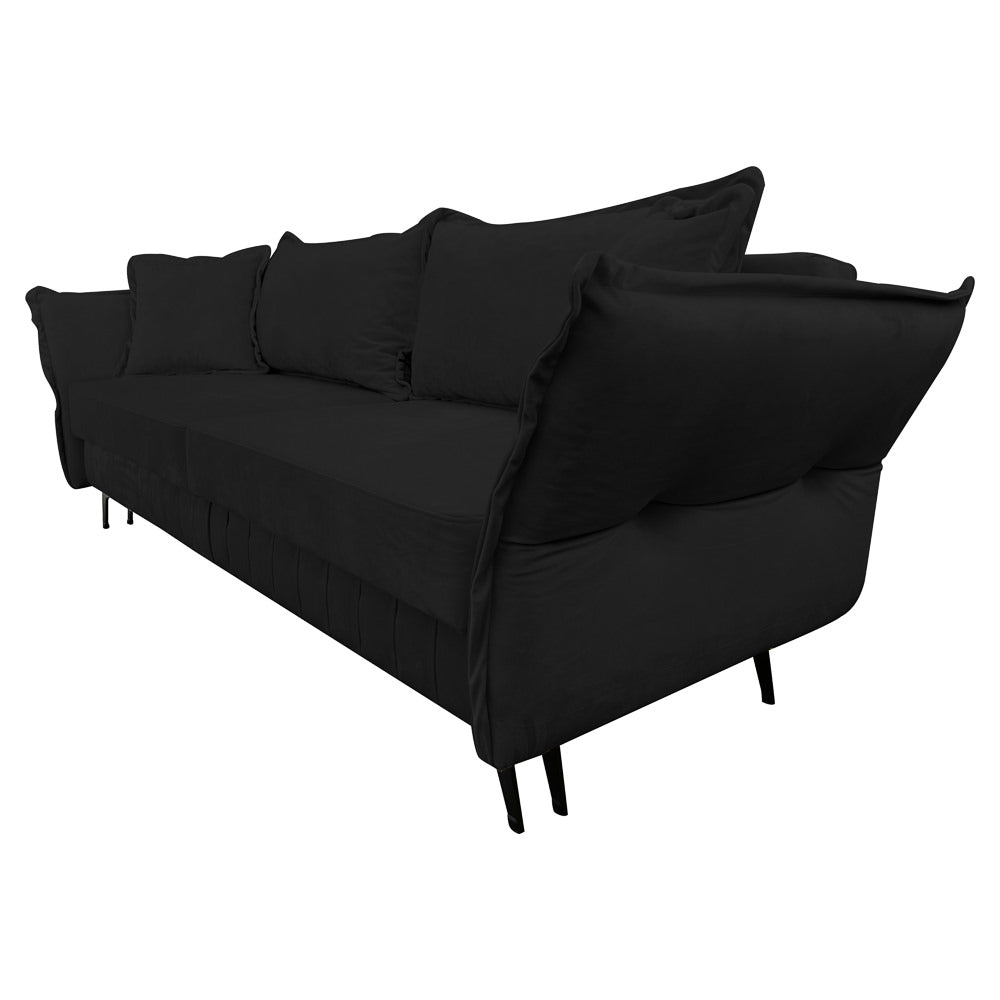 Canapea extensibilă MARGO din catefiea, cu ladă de depozitare, 240x90x82 cm