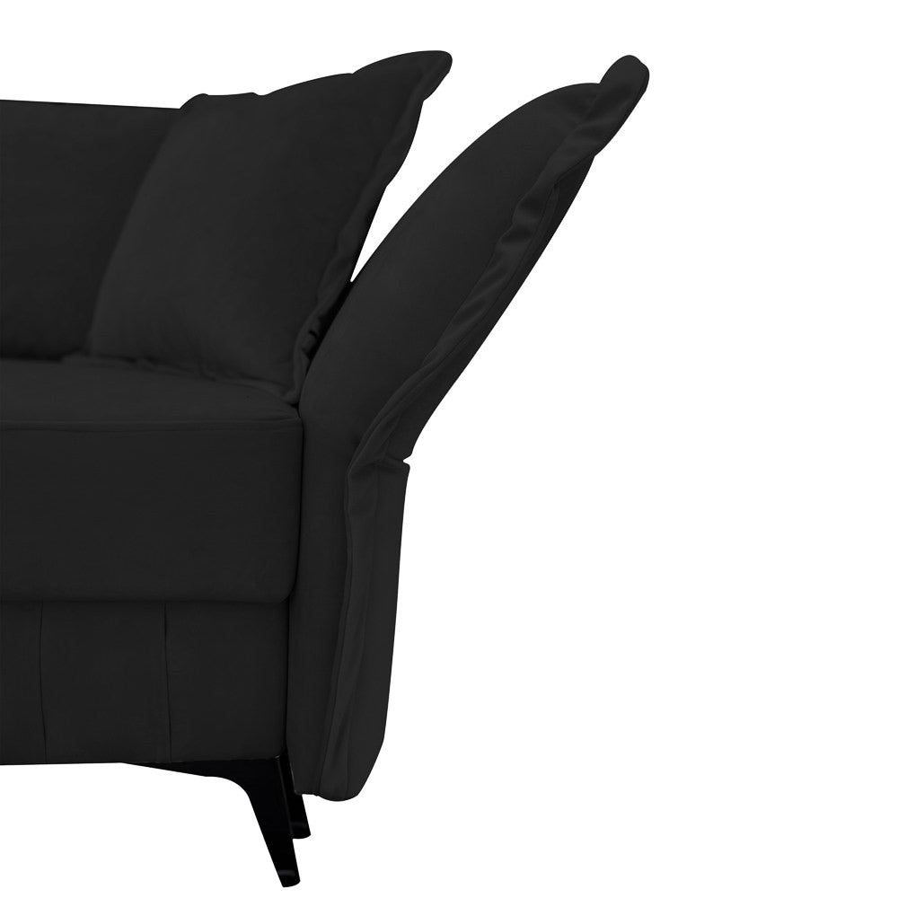 Canapea extensibilă MARGO din catefiea, cu ladă de depozitare, 240x90x82 cm