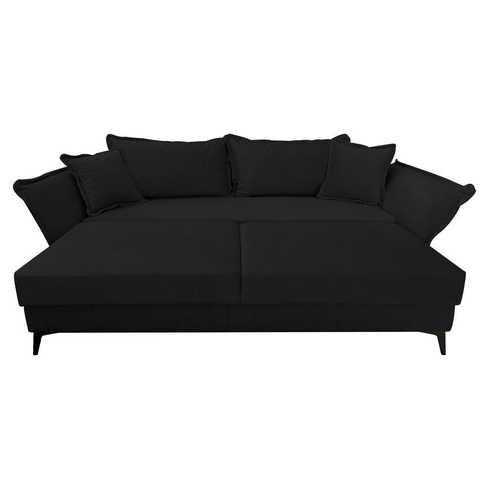 Canapea extensibilă MARGO din catefiea, cu ladă de depozitare, 240x90x82 cm