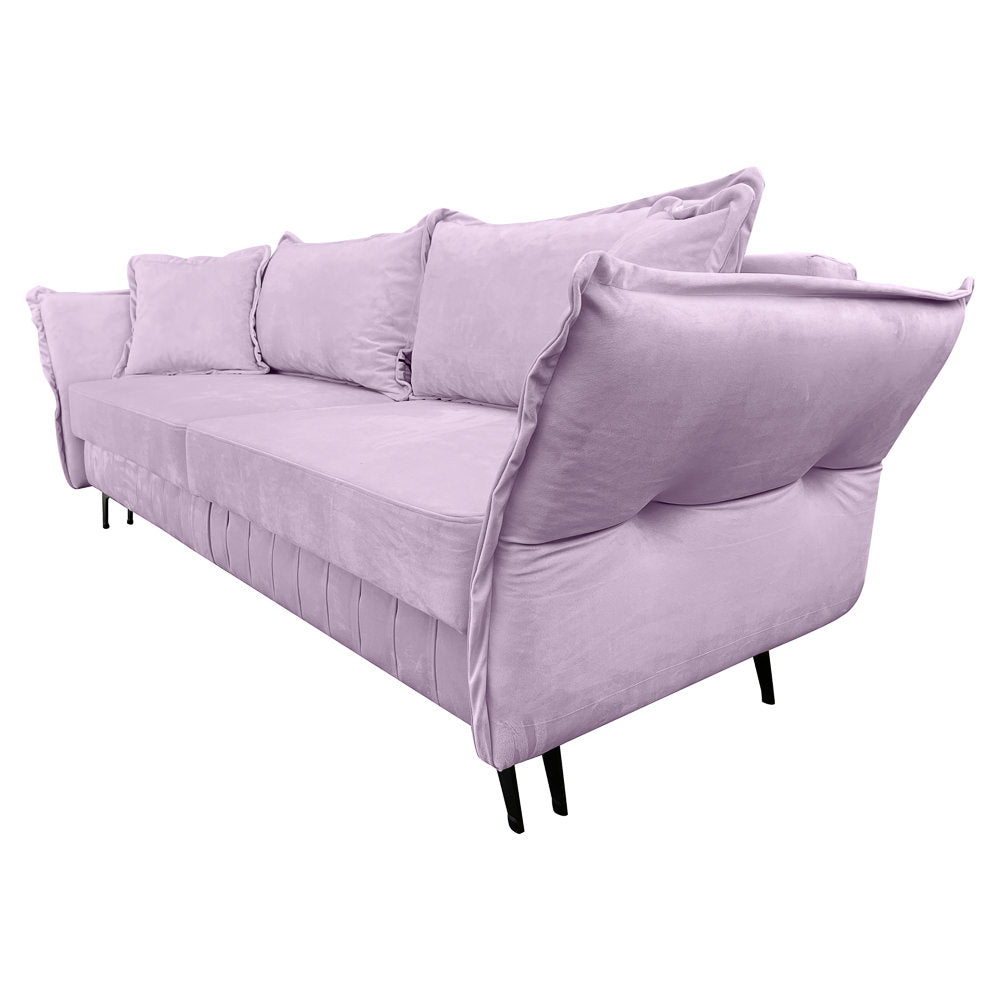 Canapea extensibilă MARGO din catefiea, cu ladă de depozitare, 240x90x82 cm