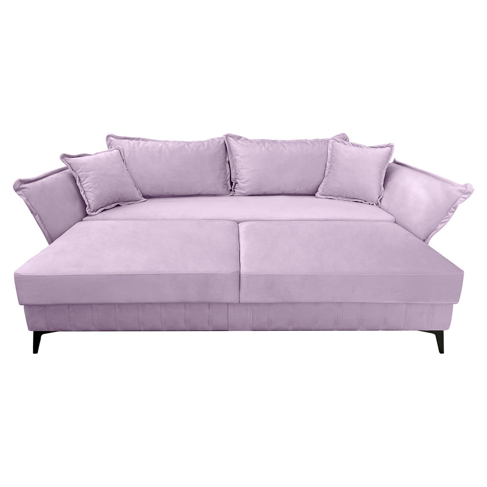 Canapea extensibilă MARGO din catefiea, cu ladă de depozitare, 240x90x82 cm