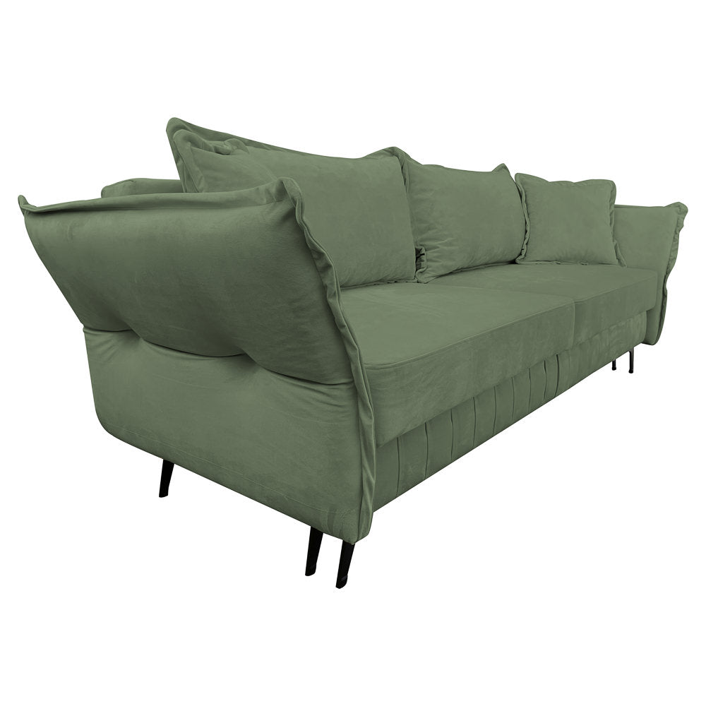 Canapea extensibilă MARGO din catefiea, cu ladă de depozitare, 240x90x82 cm