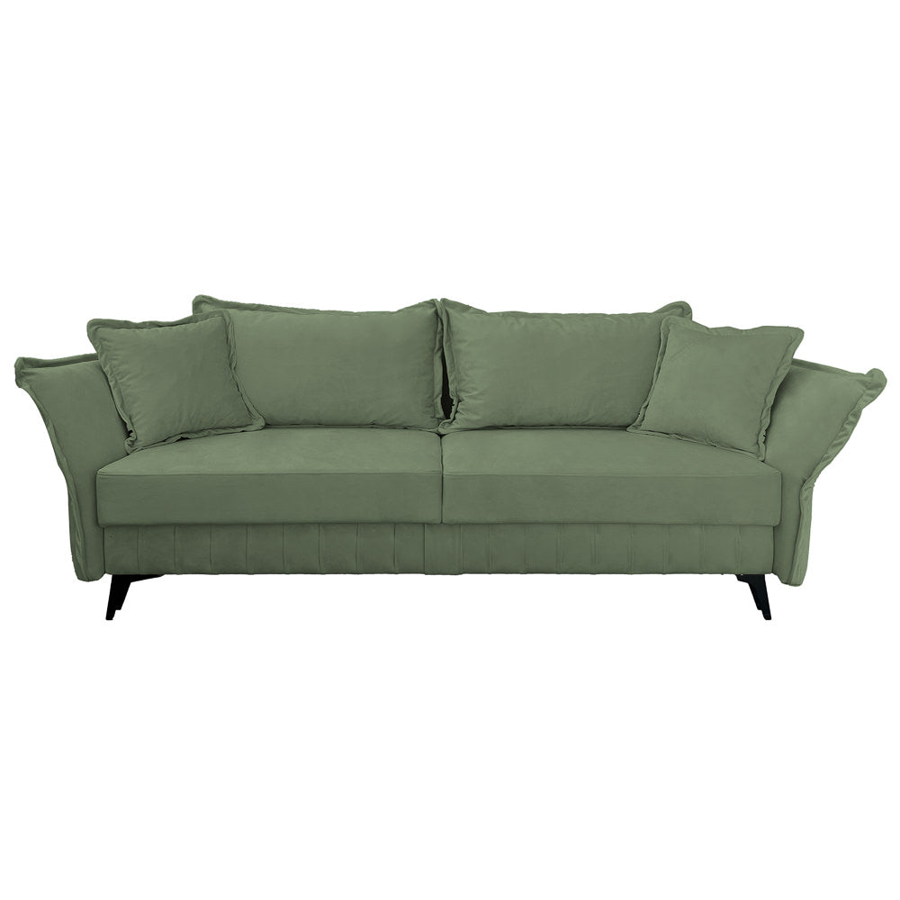 Canapea extensibilă MARGO din catefiea, cu ladă de depozitare, 240x90x82 cm