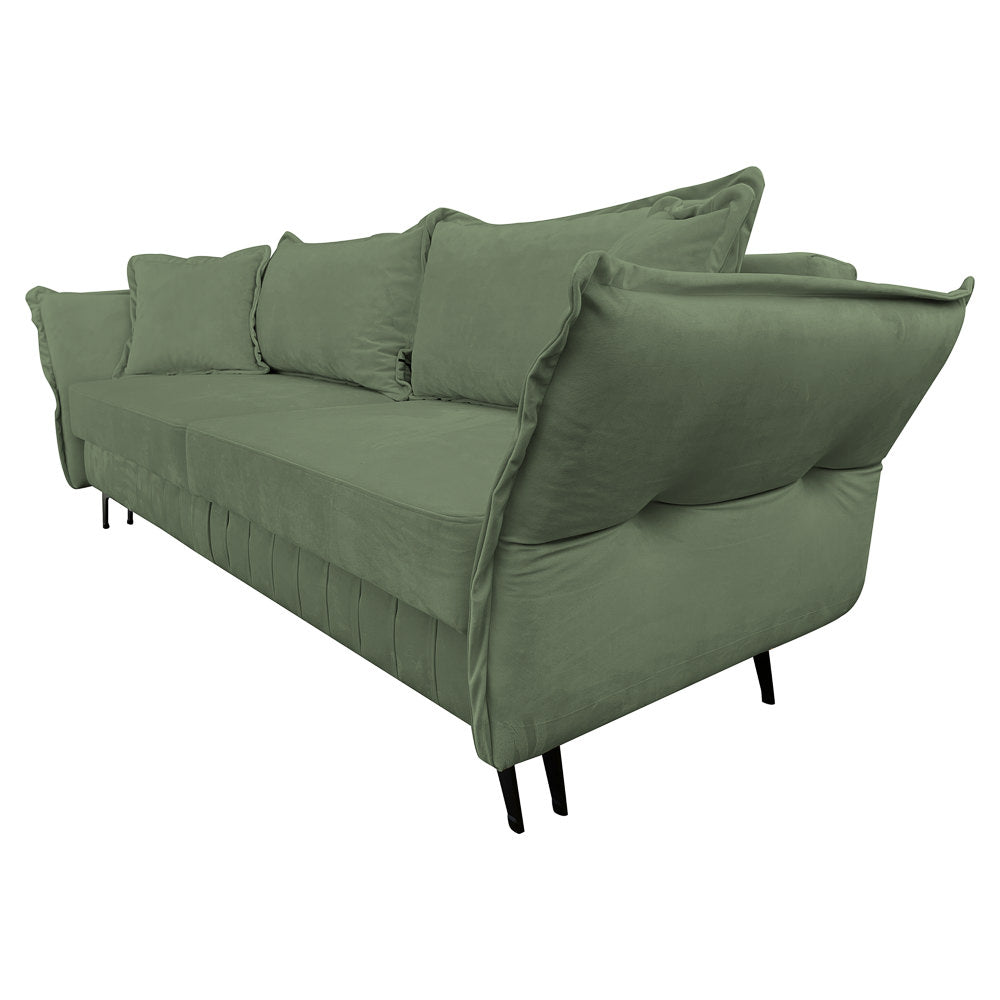 Canapea extensibilă MARGO din catefiea, cu ladă de depozitare, 240x90x82 cm