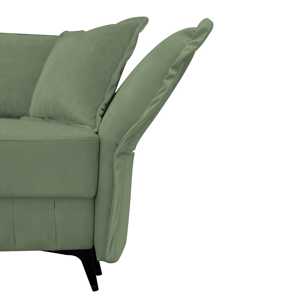 Canapea extensibilă MARGO din catefiea, cu ladă de depozitare, 240x90x82 cm