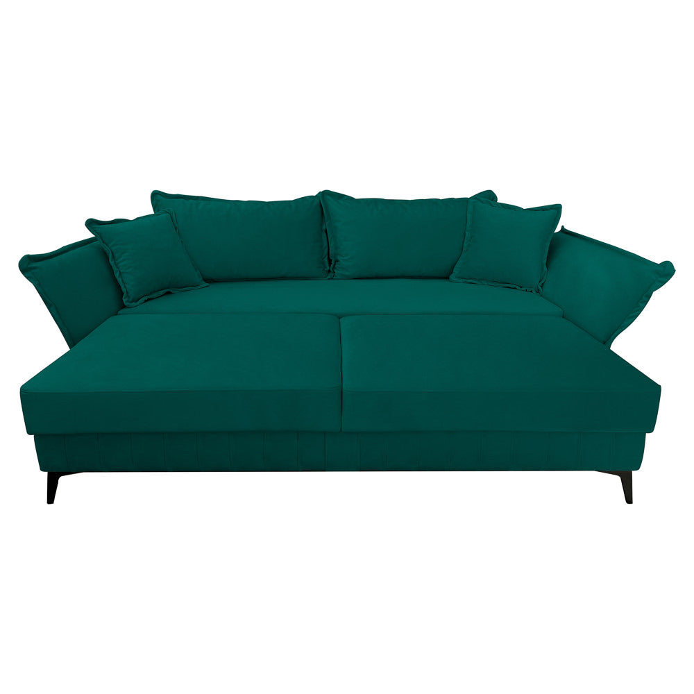 Canapea extensibilă MARGO din catefiea, cu ladă de depozitare, 240x90x82 cm