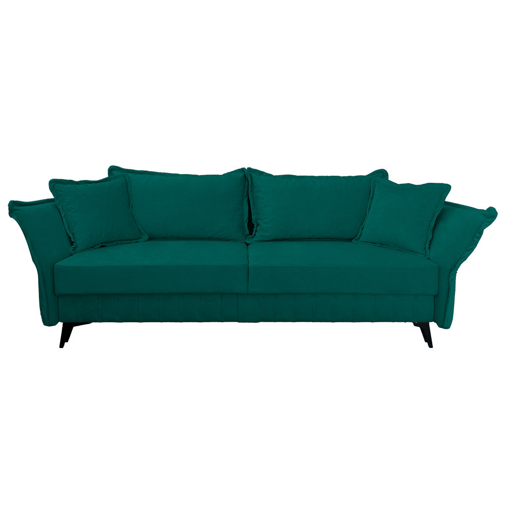 Canapea extensibilă MARGO din catefiea, cu ladă de depozitare, 240x90x82 cm