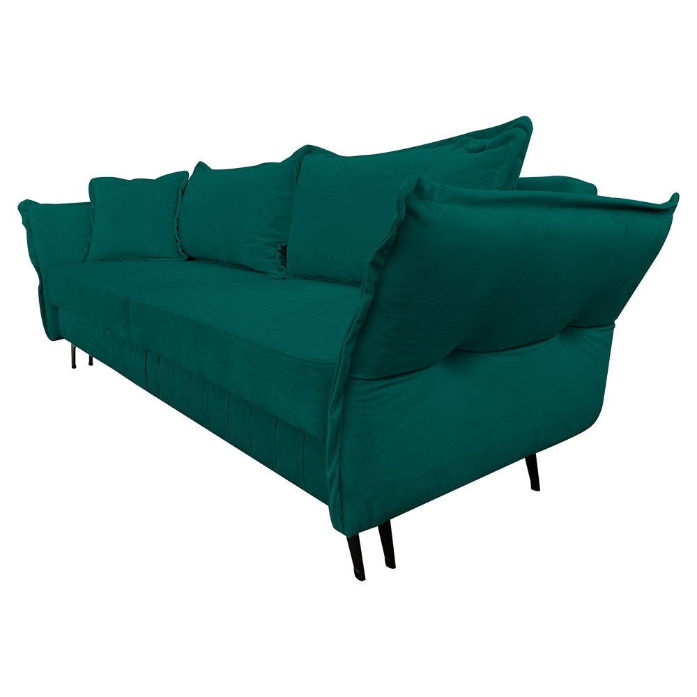 Canapea extensibilă MARGO din catefiea, cu ladă de depozitare, 240x90x82 cm