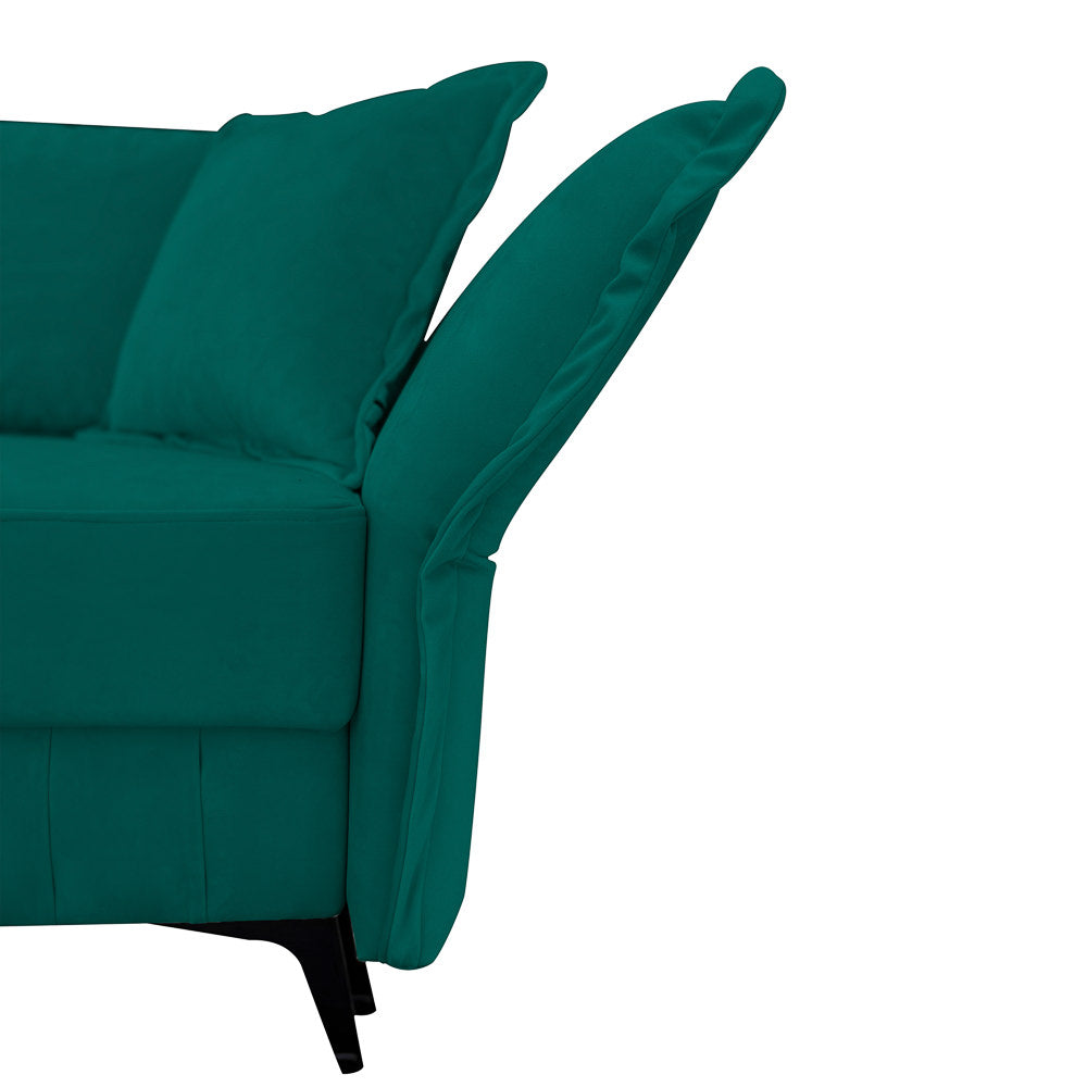 Canapea extensibilă MARGO din catefiea, cu ladă de depozitare, 240x90x82 cm