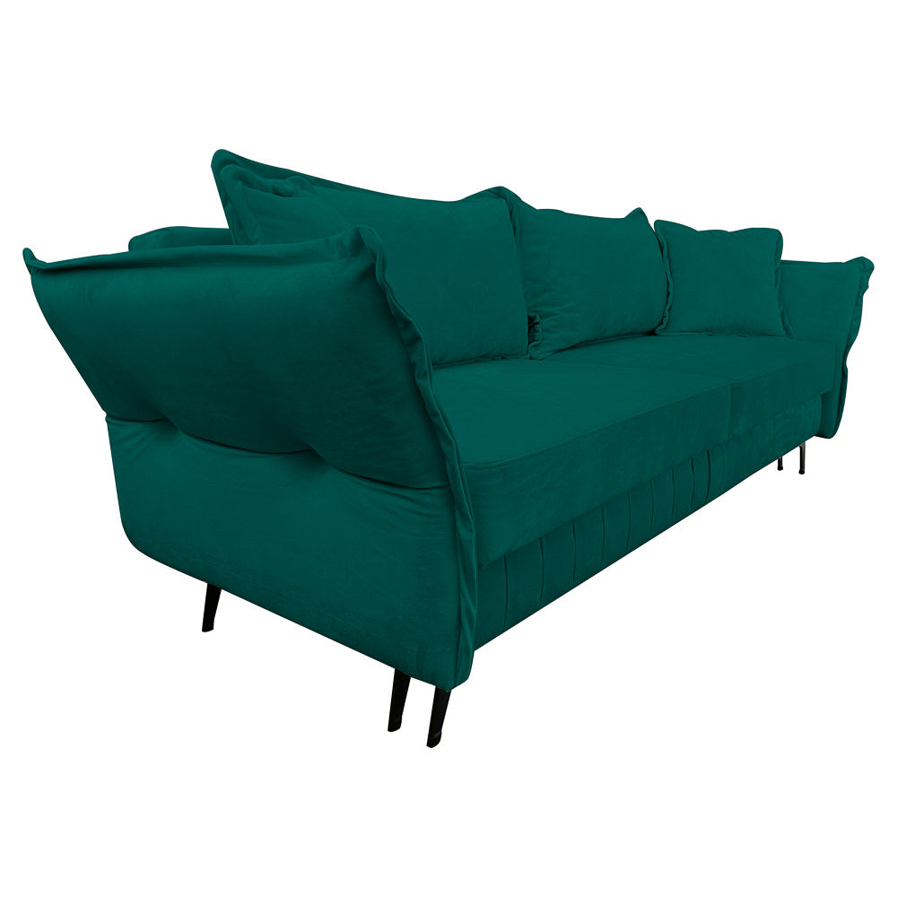 Canapea extensibilă MARGO din catefiea, cu ladă de depozitare, 240x90x82 cm