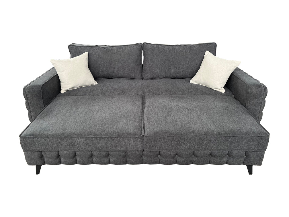Canapea extensibilă SIENNA, cu ladă de depozitare, 230x90x85 cm