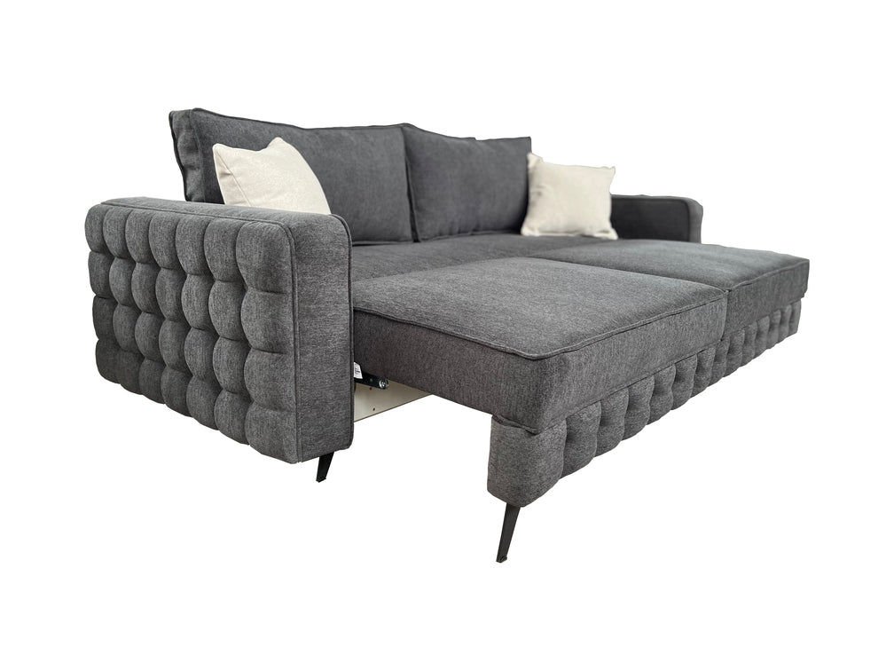 Canapea extensibilă SIENNA, cu ladă de depozitare, 230x90x85 cm