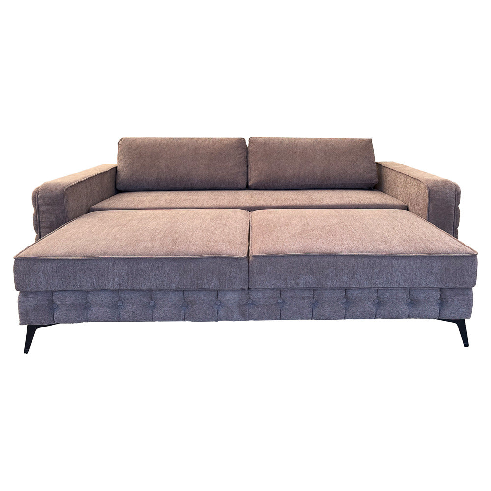 Canapea extensibilă SIENNA, cu ladă de depozitare, 230x90x85 cm