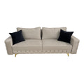 Canapea extensibilă SIENNA DIN CATIFEA, cu ladă de depozitare, 230x90x85 cm