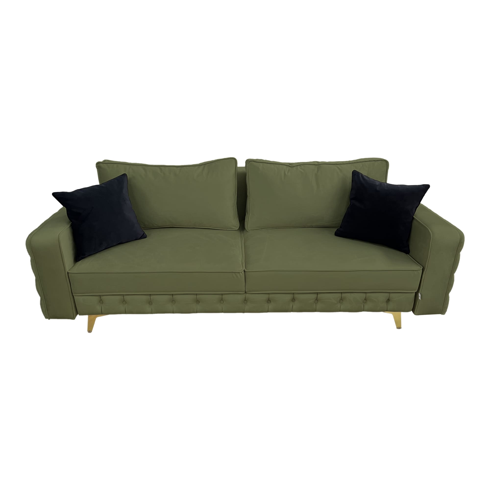 Canapea extensibilă SIENNA DIN CATIFEA, cu ladă de depozitare, 230x90x85 cm