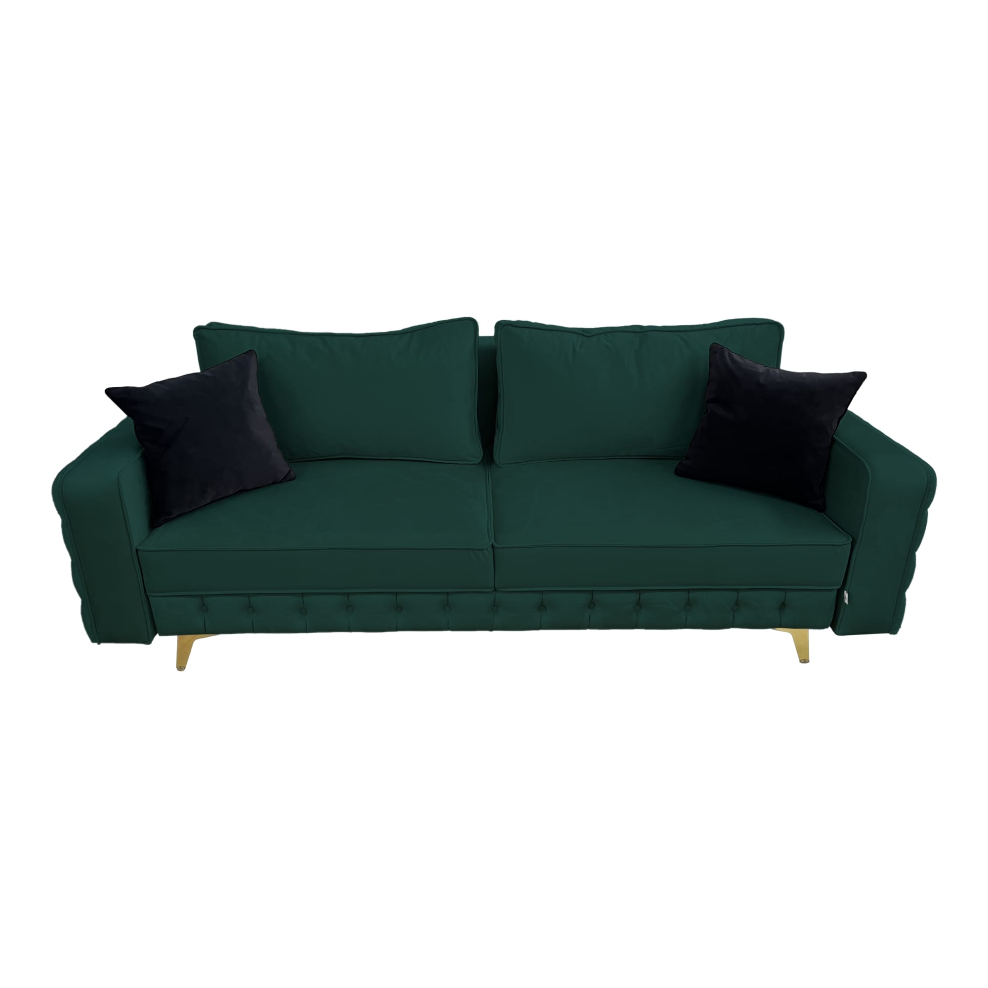 Canapea extensibilă SIENNA DIN CATIFEA, cu ladă de depozitare, 230x90x85 cm