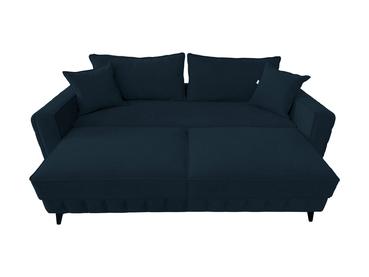 Canapea extensibilă SIENNA DIN STOFĂ, cu ladă de depozitare, 230x90x85 cm