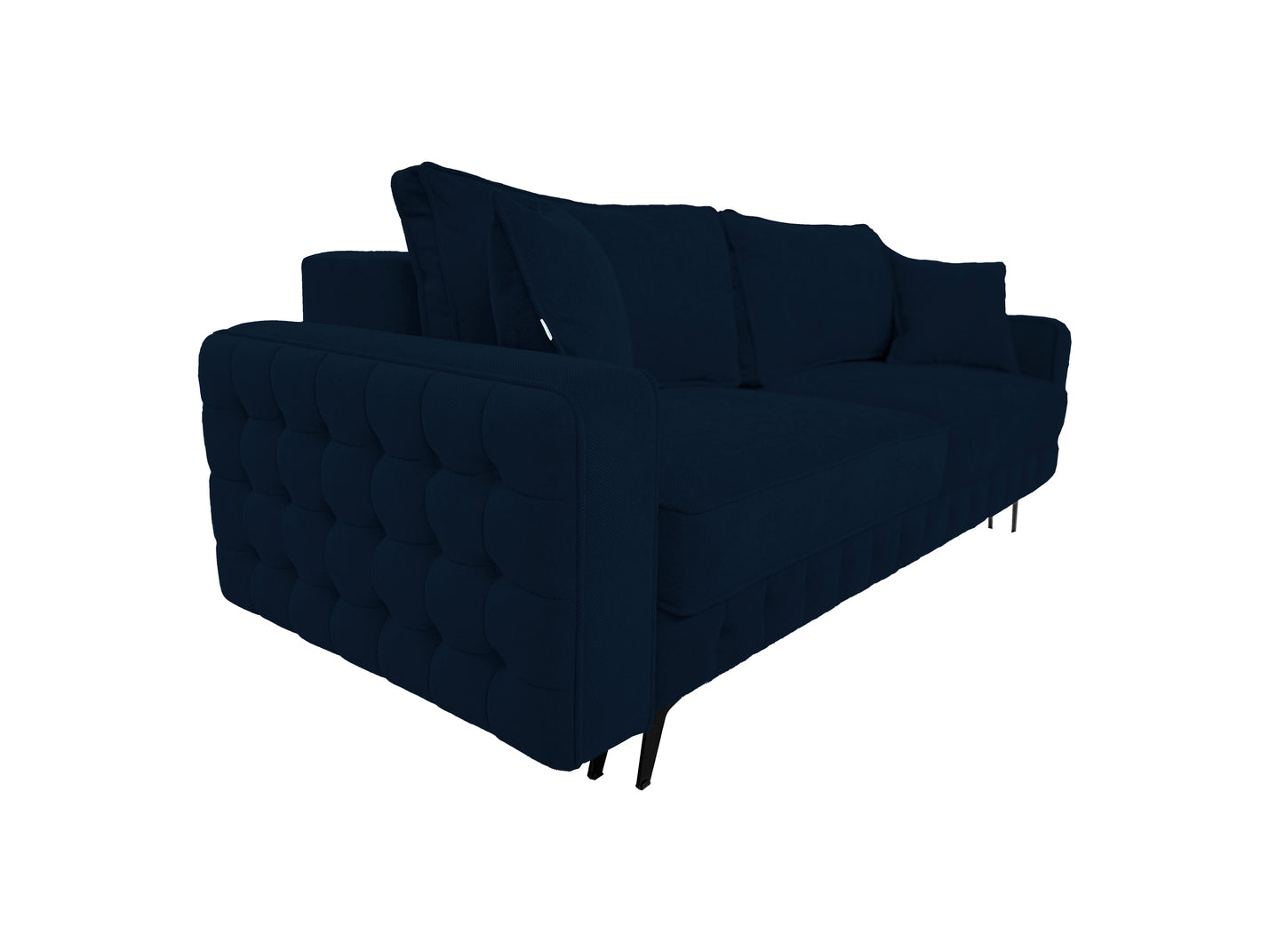 Canapea extensibilă SIENNA DIN STOFĂ, cu ladă de depozitare, 230x90x85 cm