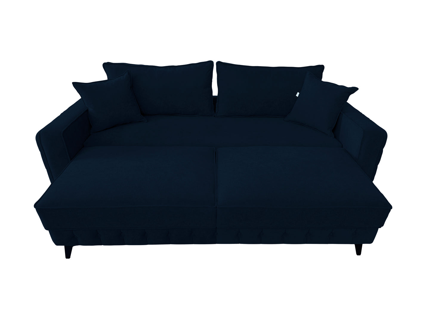 Canapea extensibilă SIENNA DIN STOFĂ, cu ladă de depozitare, 230x90x85 cm