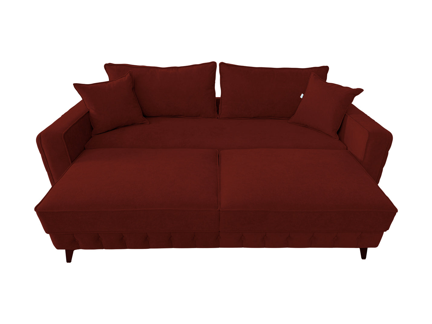 Canapea extensibilă SIENNA DIN STOFĂ, cu ladă de depozitare, 230x90x85 cm