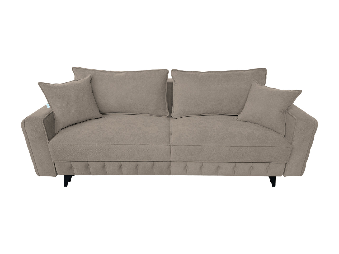 Canapea extensibilă SIENNA DIN STOFĂ, cu ladă de depozitare, 230x90x85 cm