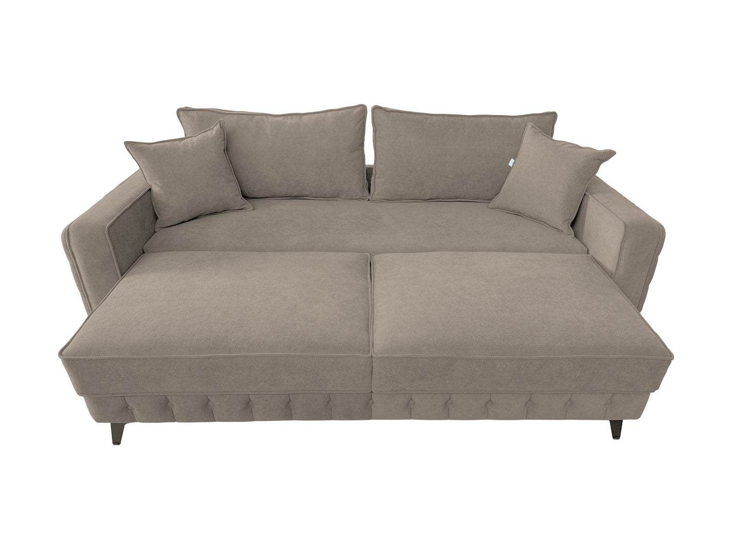 Canapea extensibilă SIENNA DIN STOFĂ, cu ladă de depozitare, 230x90x85 cm