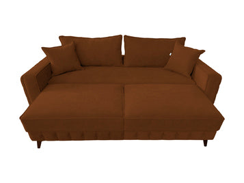 Canapea extensibilă SIENNA DIN STOFĂ, cu ladă de depozitare, 230x90x85 cm