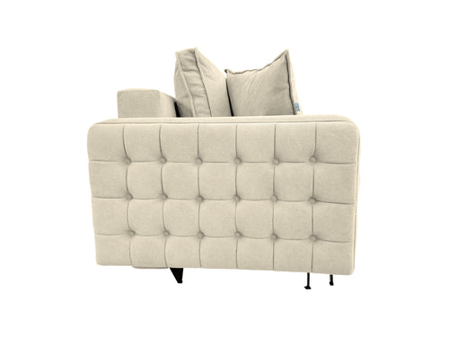 Canapea extensibilă SIENNA DIN STOFĂ, cu ladă de depozitare, 230x90x85 cm
