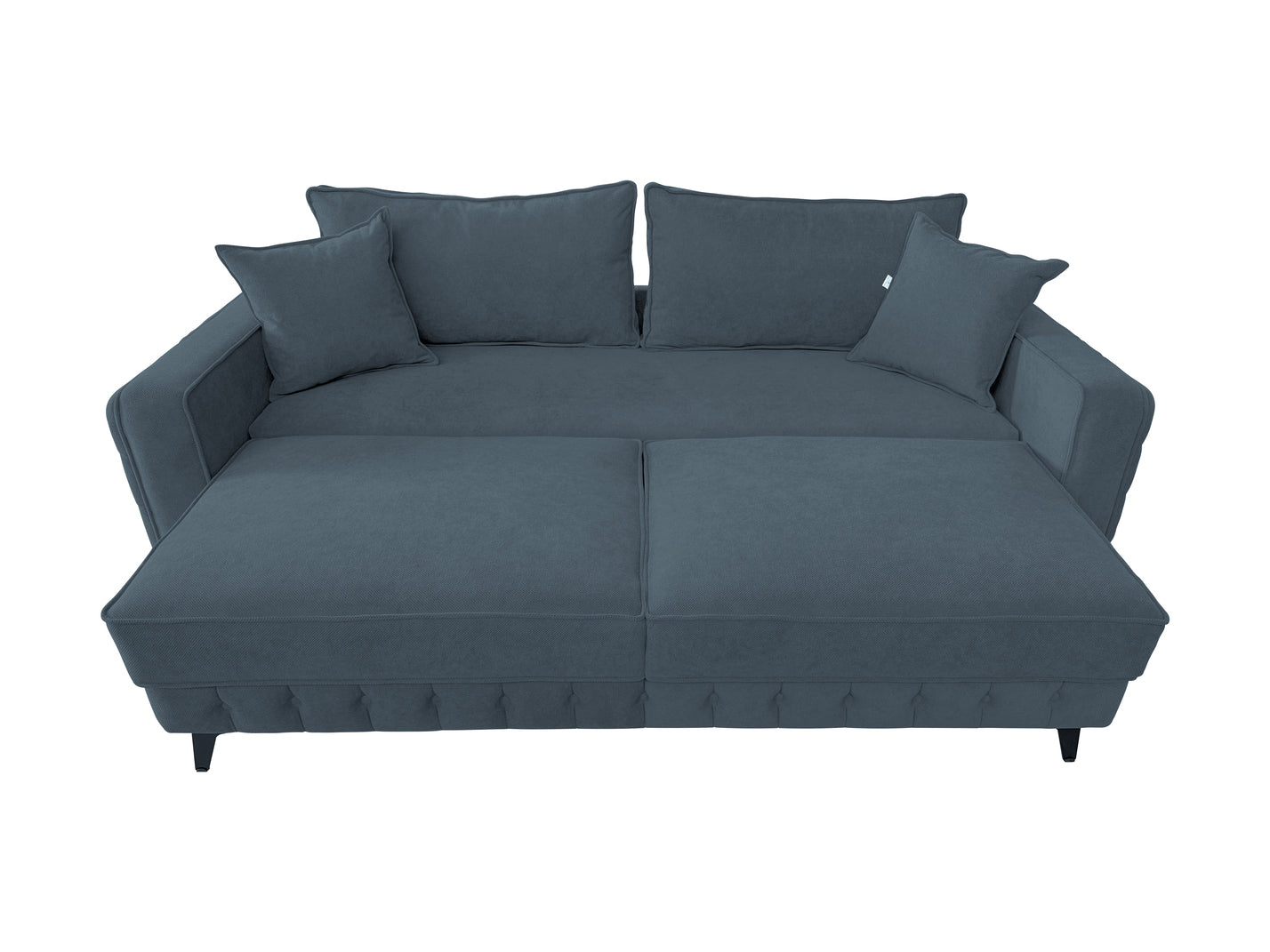 Canapea extensibilă SIENNA DIN STOFĂ, cu ladă de depozitare, 230x90x85 cm