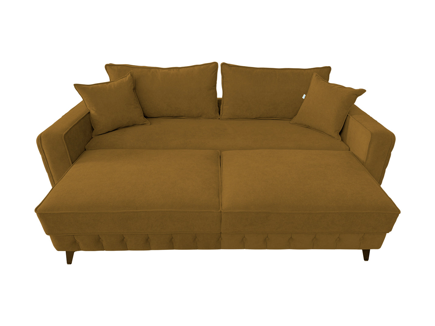 Canapea extensibilă SIENNA DIN STOFĂ, cu ladă de depozitare, 230x90x85 cm