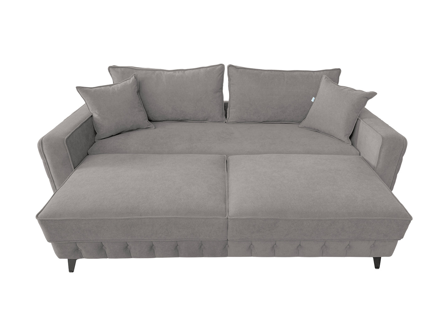 Canapea extensibilă SIENNA DIN STOFĂ, cu ladă de depozitare, 230x90x85 cm