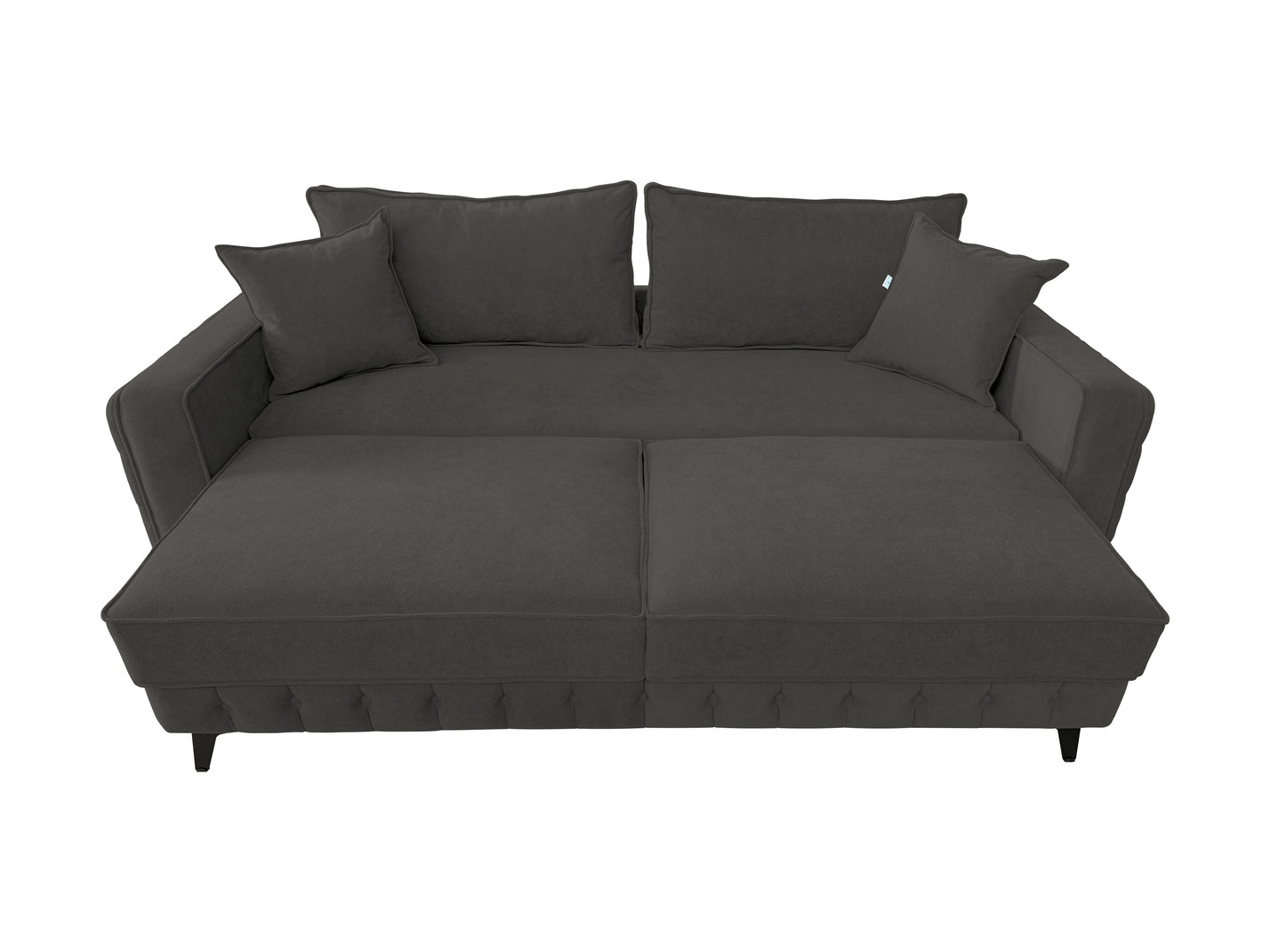 Canapea extensibilă SIENNA DIN STOFĂ, cu ladă de depozitare, 230x90x85 cm