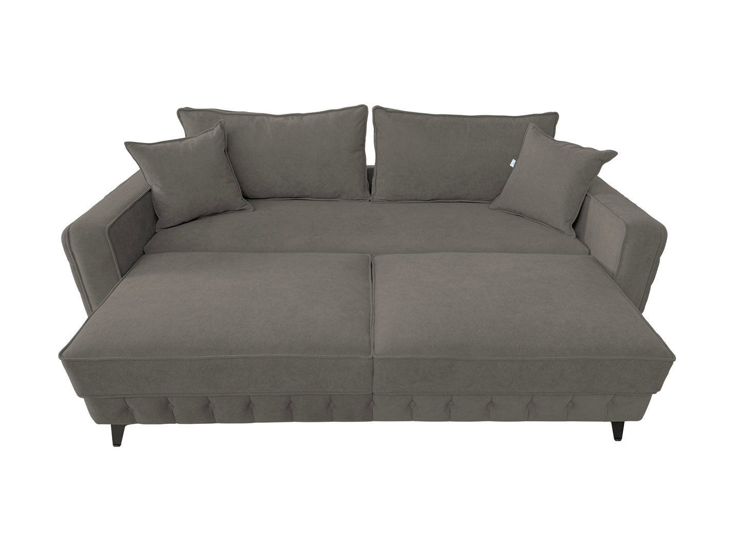 Canapea extensibilă SIENNA DIN STOFĂ, cu ladă de depozitare, 230x90x85 cm