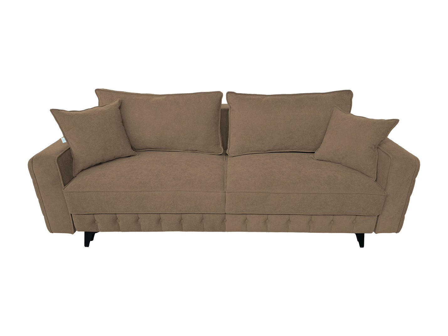 Canapea extensibilă SIENNA DIN STOFĂ, cu ladă de depozitare, 230x90x85 cm