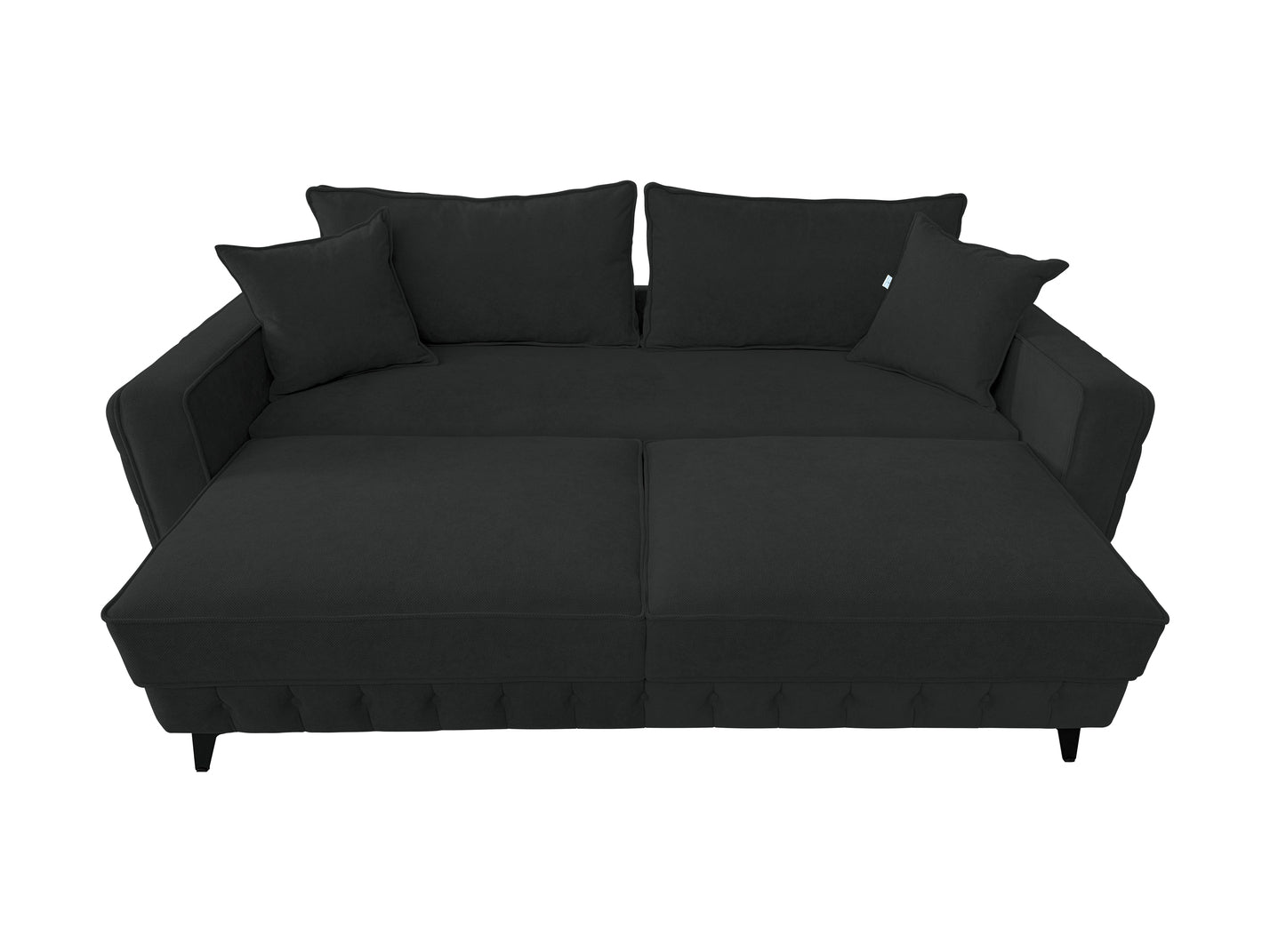 Canapea extensibilă SIENNA DIN STOFĂ, cu ladă de depozitare, 230x90x85 cm