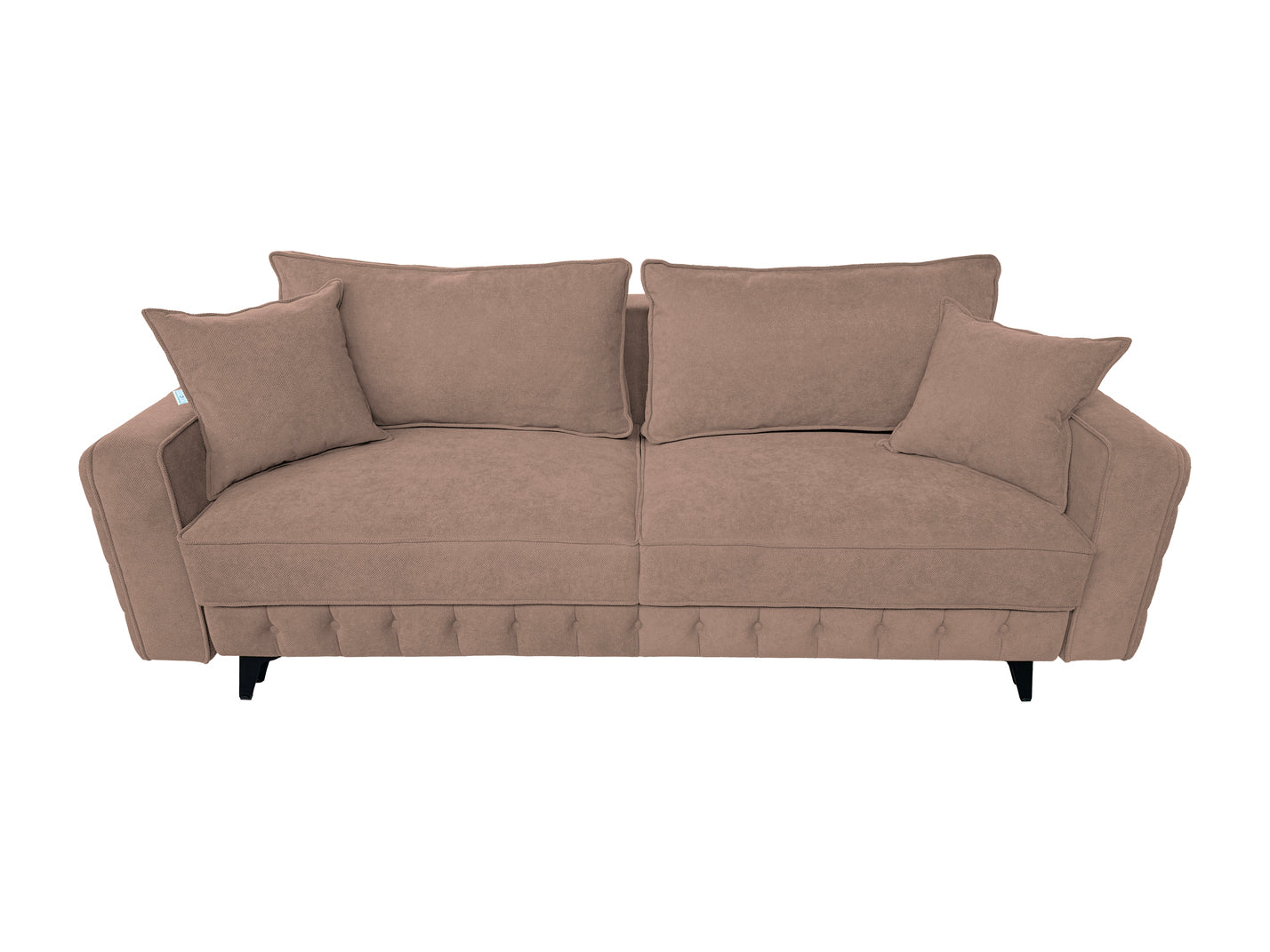 Canapea extensibilă SIENNA DIN STOFĂ, cu ladă de depozitare, 230x90x85 cm