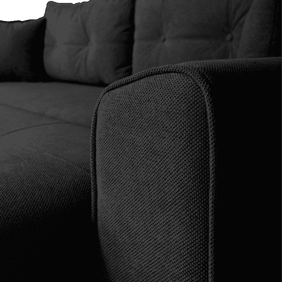 Canapea extensibilă PARKER cu ladă de depozitare, 238x100x75 cm