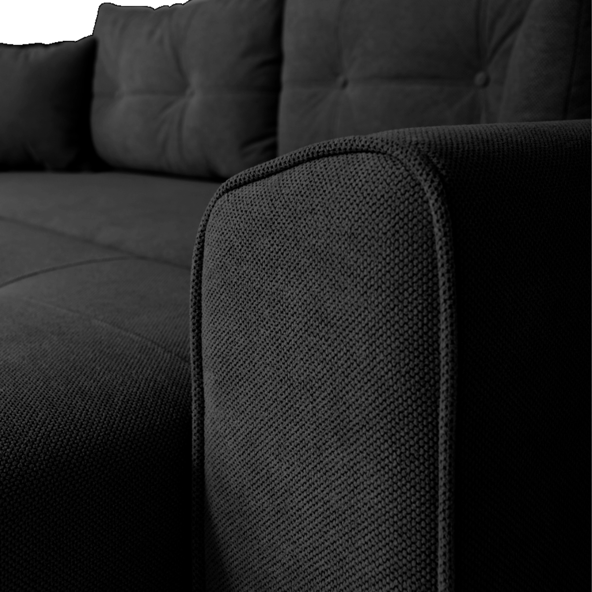 Canapea extensibilă PARKER cu ladă de depozitare, 238x100x75 cm