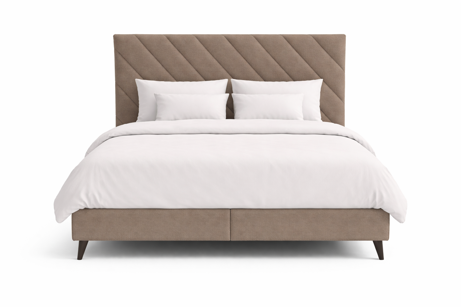 Pat tapițat boxspring Leo
