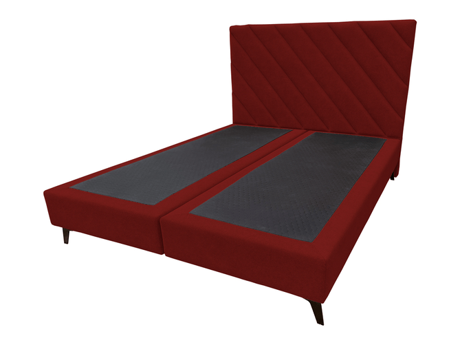 Pat tapițat boxspring Leo