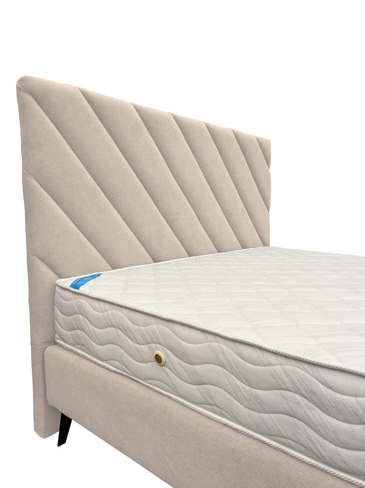 Pat tapițat boxspring Leo