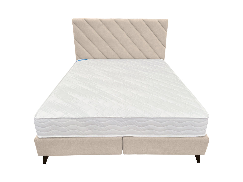 Pat tapițat boxspring Leo