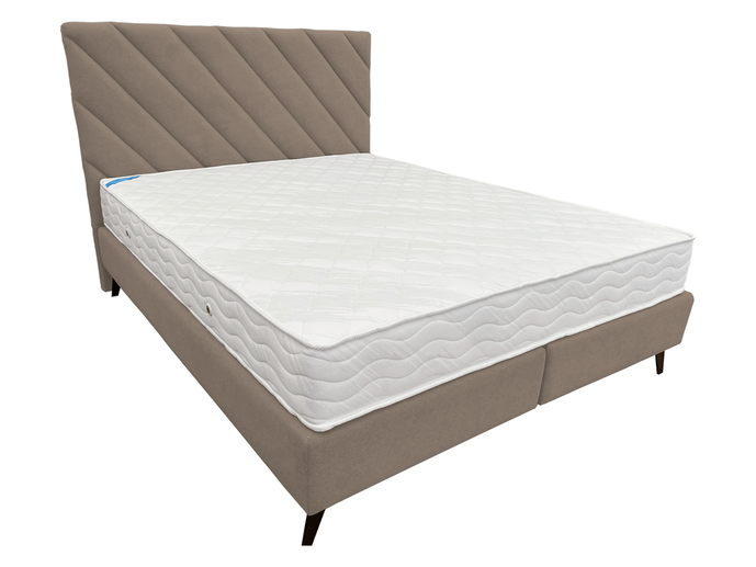 Pat tapițat boxspring Leo