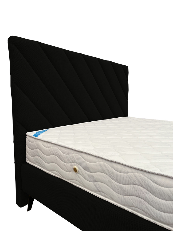 Pat tapițat boxspring Leo