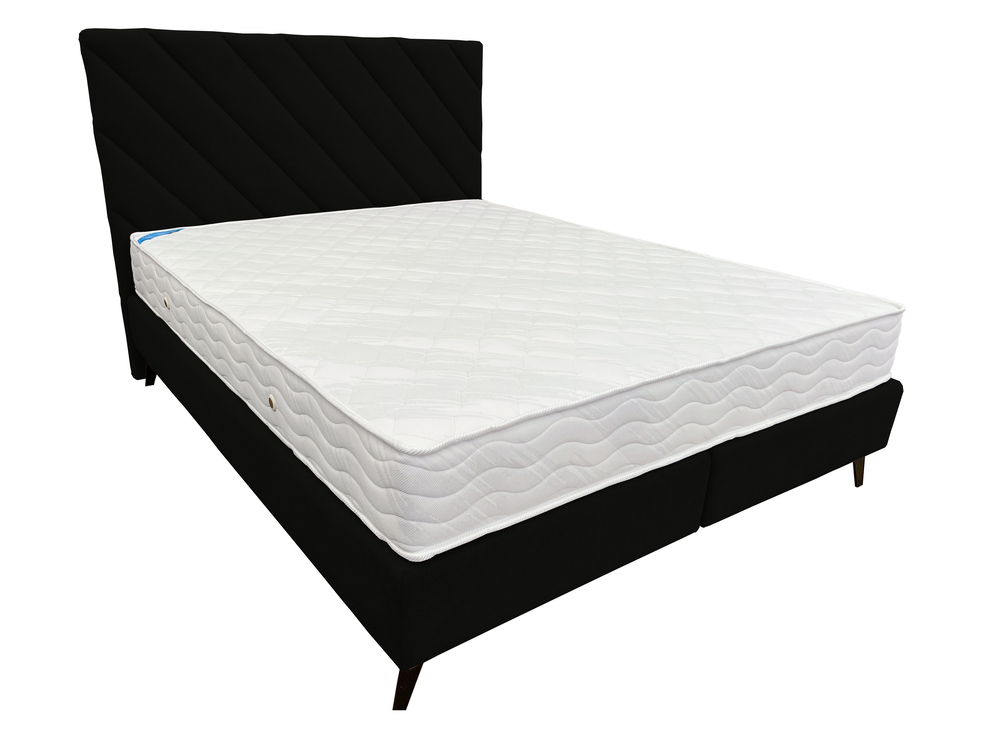 Pat tapițat boxspring Leo