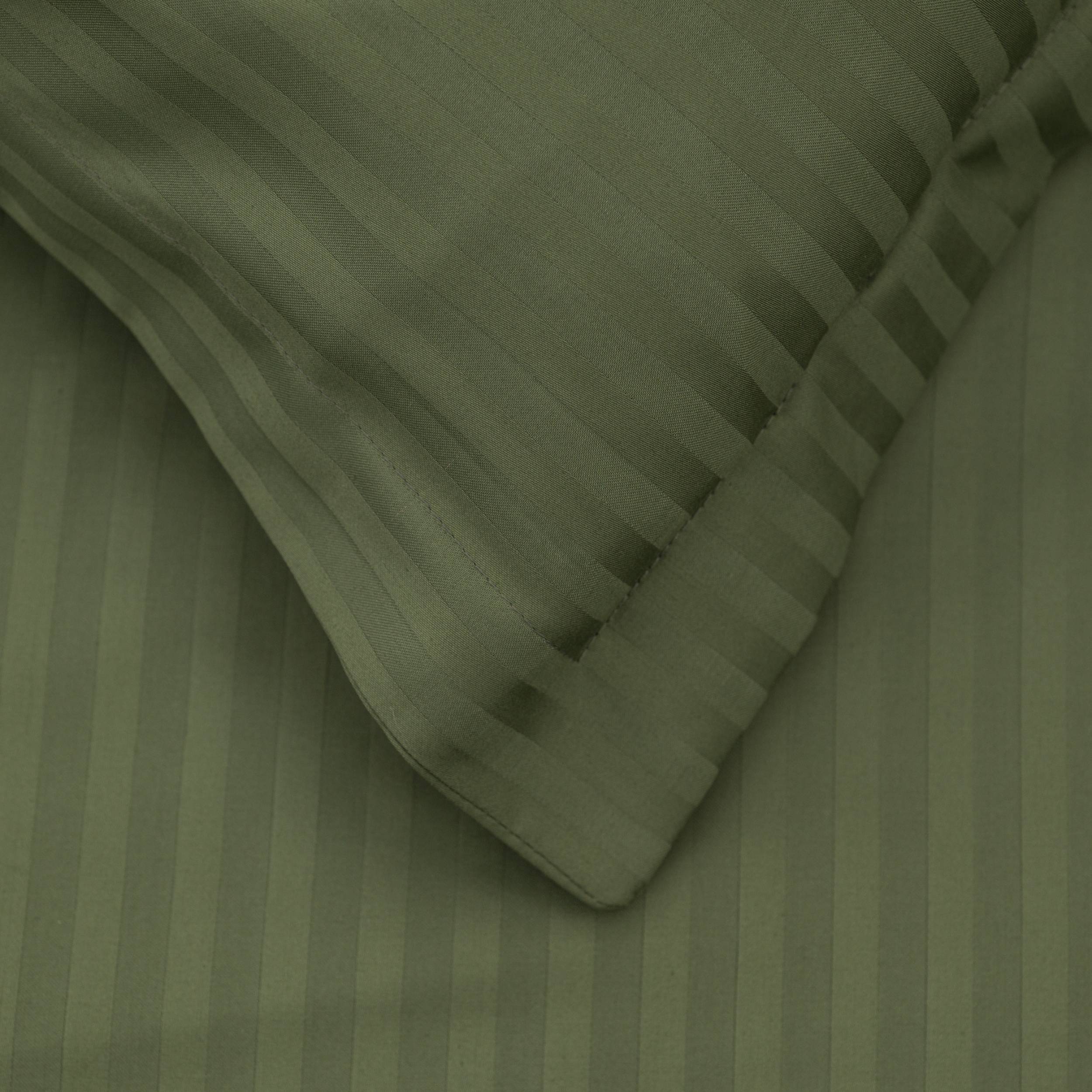 Lenjerie de pat 2 persoane din Bumbac 100% satinat dens cu dungi